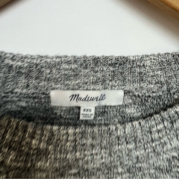 Madewell Telluride Pullover Sweater Marled Storm Heather Grey XXS $90 - Picture 6 of 10
